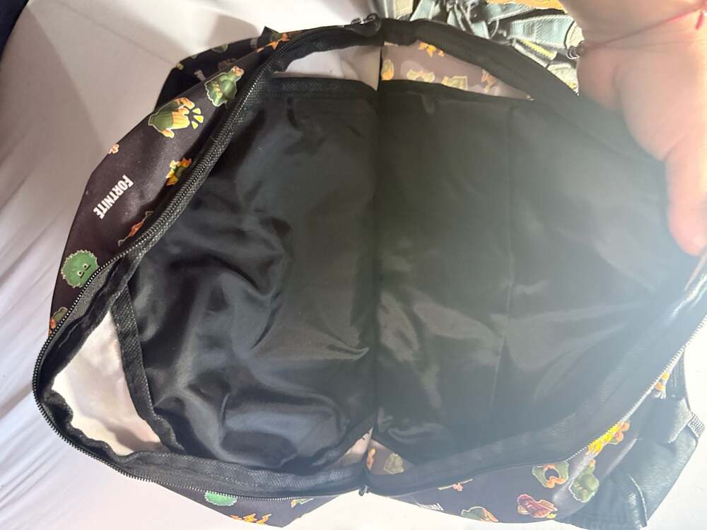 Fortnite Amplify Black Emote Pattern Backpack with Llama Stitching - Picture 7 of 7